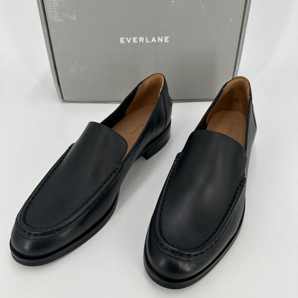 Mocassins Everlane Nubuck Gris - Taille 5.5 US, Cuir, Semelle Anti-dérapante, Fabriqués En Italie